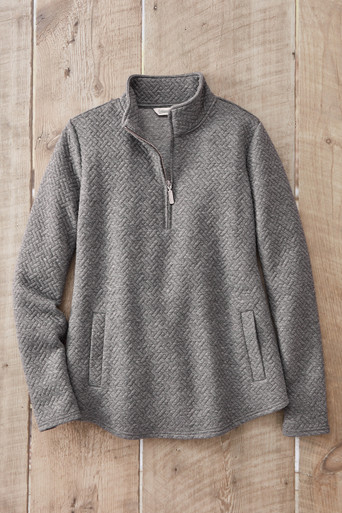 Jacquard Quarter Zip Sweatshirt