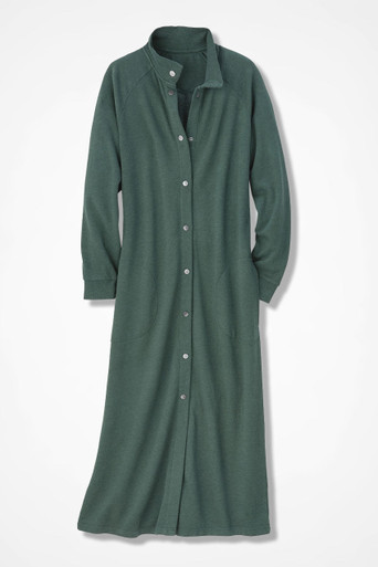 Snap-Front Sweatshirt Lounger