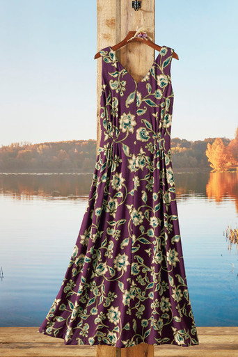 Winding Florals Maxi Dress